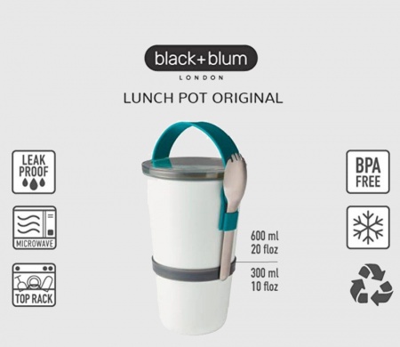 Lunch Pot Original Bleu Océan - Black+Blum