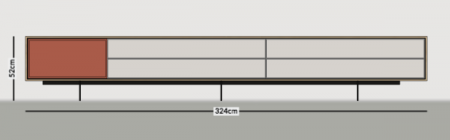 Meuble Tv Aura L. 324 cm