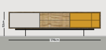 Meuble TV treku ocre