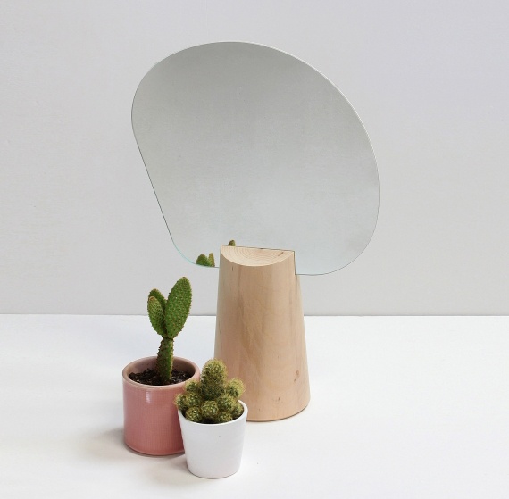 Miroir � poser \ Ping Pong\  Reine M�re - Grand mod�le