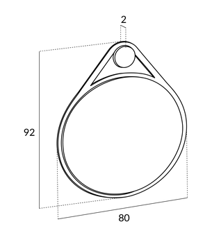  Miroir Armand Ø80