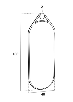 Miroir Armand Ovale 