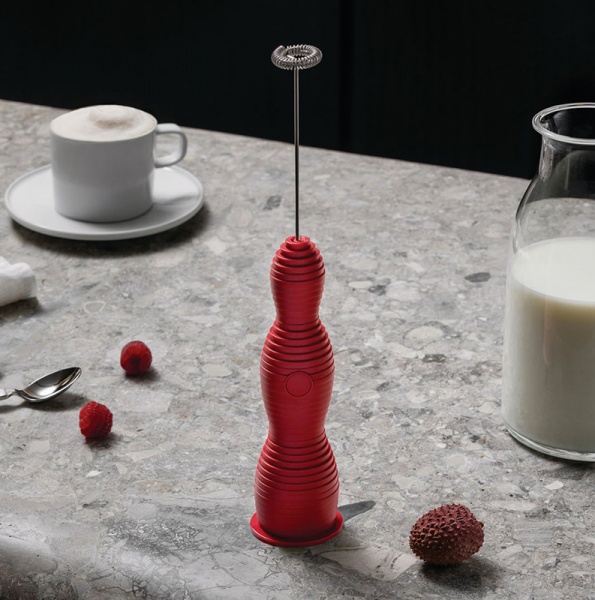 Mousseur � lait - Pulcina rouge - Alessi