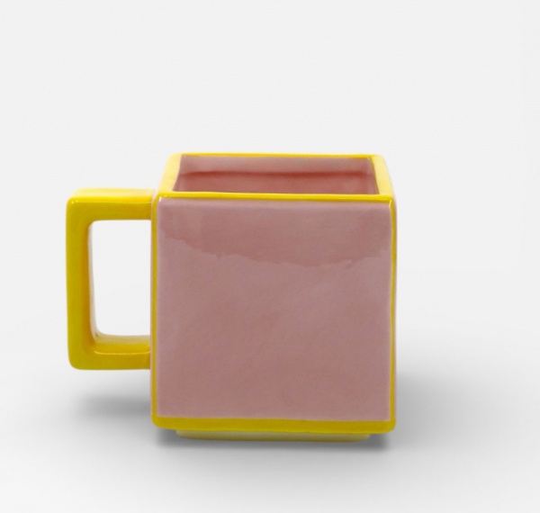 Mug - tasse Tile Rose-jaune - Table Machine