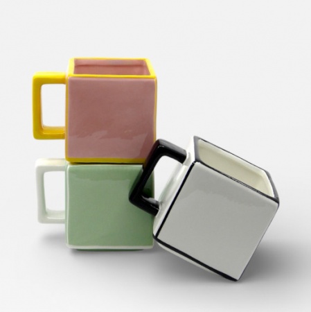 Mug - tasse Tile Rose-jaune - Table Machine