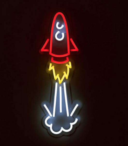 N�on Locomocean - Space Rocket 