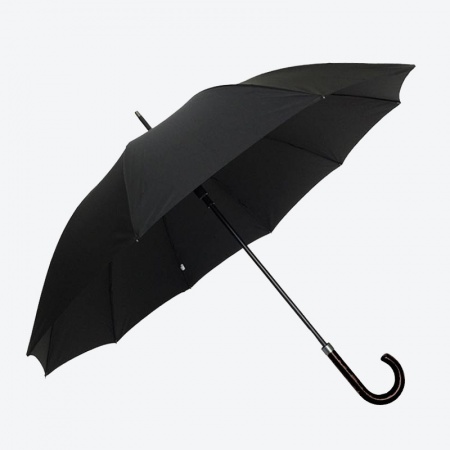 Parapluie canne r&eacute;sistant noir - Smati