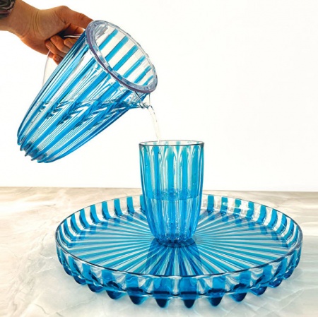 Pichet -Carafe à eau avec couvercle -Dolcevita- Bleu Guzzini