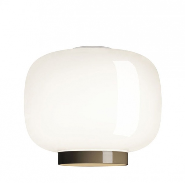 Plafonnier Chouchin  Reverse n�3 Blanc/gris - � 30 cm - Foscarini