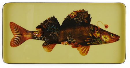 PLATEAU RECTANGULAIRE FLOWER FISH 