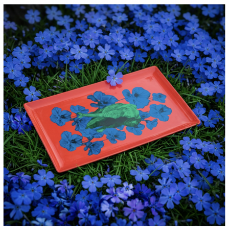 Plateau rectangulaire Poppy- Gangzai