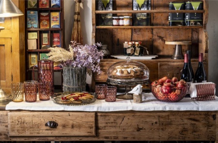 Plateau sur pied pour gâteau avec cloche transparent - Guzzini