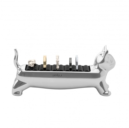 Porte-bague ALI - chat - aluminium - Umbra