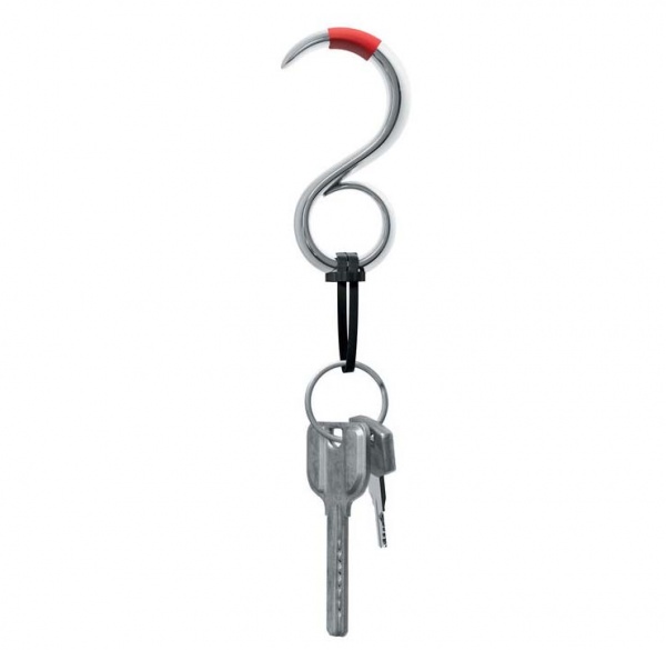 Porte-cl�s-Crochet ouvre-porte sans contact StaySafe - inox - Alessi