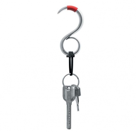 Porte-clés-Crochet ouvre-porte sans contact StaySafe - inox - Alessi