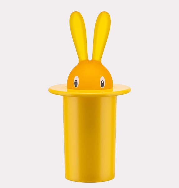 Porte cure-dents Magic Bunny jaune - Alessi