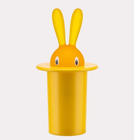 Porte cure-dents Magic Bunny jaune - Alessi