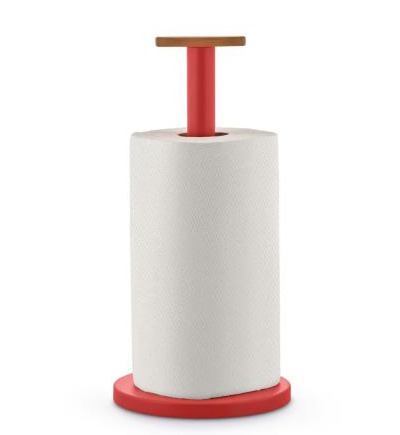 Porte Rouleau de papier cuisine Mattina rouge - Alessi