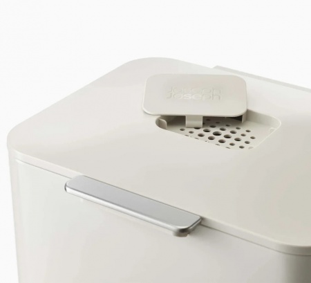 Poubelle tri s&eacute;lectif - Tri Totem - 60 Litres blanche- Joseph Joseph