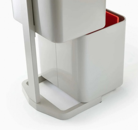 Poubelle tri s&eacute;lectif - Tri Totem - 60 Litres blanche- Joseph Joseph