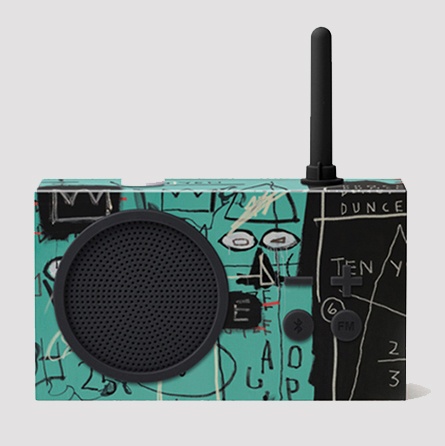 Radio Tykho 3 Jean-Michel Basquiat verte - Lexon X