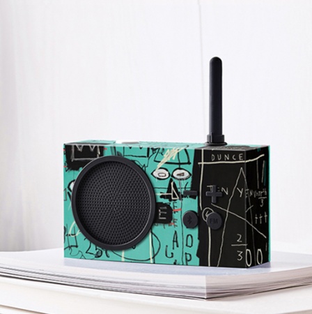 Radio Tykho 3 Jean-Michel Basquiat verte - Lexon X