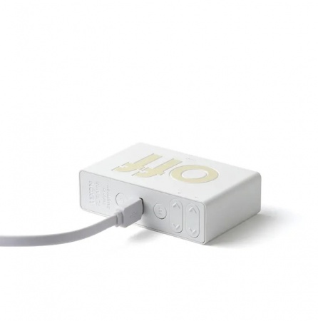 R&eacute;veil - FLIP Classic - On Off - blanc - Lexon