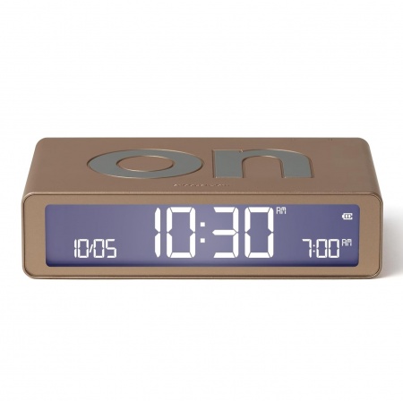 R&eacute;veil - FLIP Classic - On Off - Or doux - Lexon