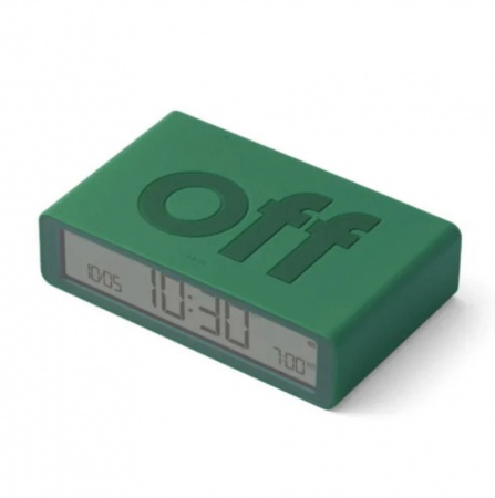 R&eacute;veil - FLIP Classic - On Off - vert - Lexon