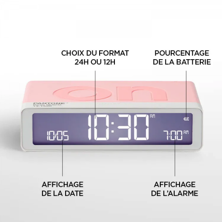 R&eacute;veil - FLIP Classic - Pantone - Rose - Lexon X