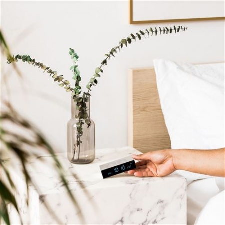 Réveil - FLIP PRENIUM - On Off - Aluminium - Lexon