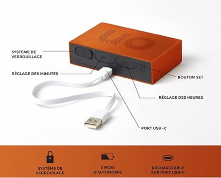 R&eacute;veil - FLIP PRENIUM - On Off - Orange Lexon