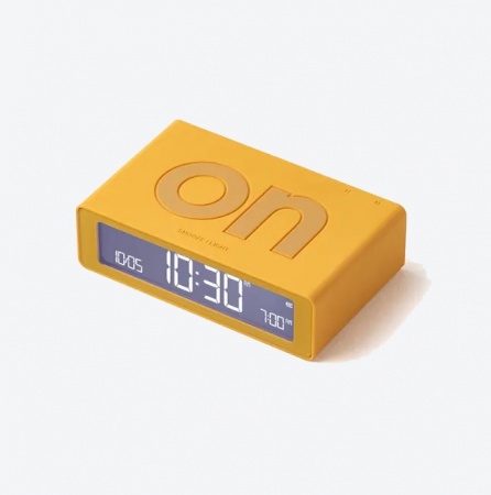 R&eacute;veil Flip mini Travel/ de voyage jaune - Lexon