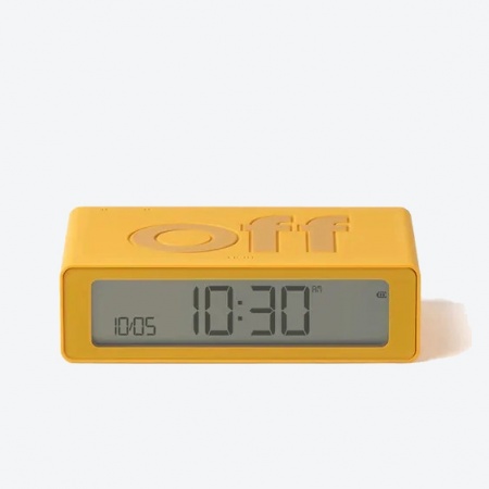 R&eacute;veil Flip mini Travel/ de voyage jaune - Lexon