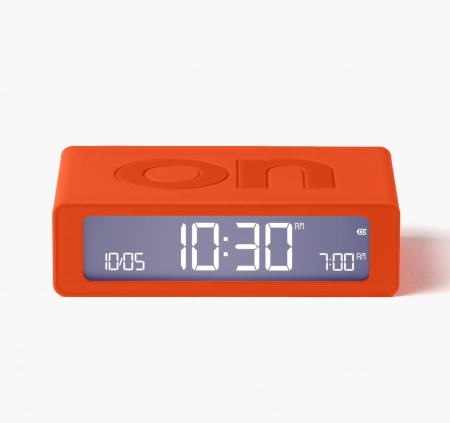 R&eacute;veil Flip mini Travel de voyage orange - Lexon