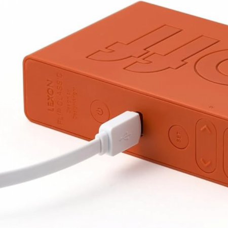 R&eacute;veil Flip mini Travel de voyage orange - Lexon
