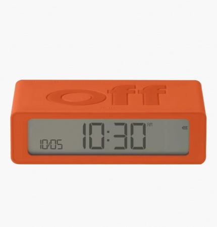 R&eacute;veil Flip mini Travel de voyage orange - Lexon