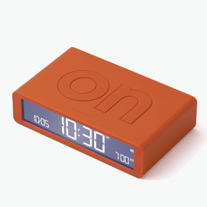 R&eacute;veil Flip mini Travel de voyage orange - Lexon
