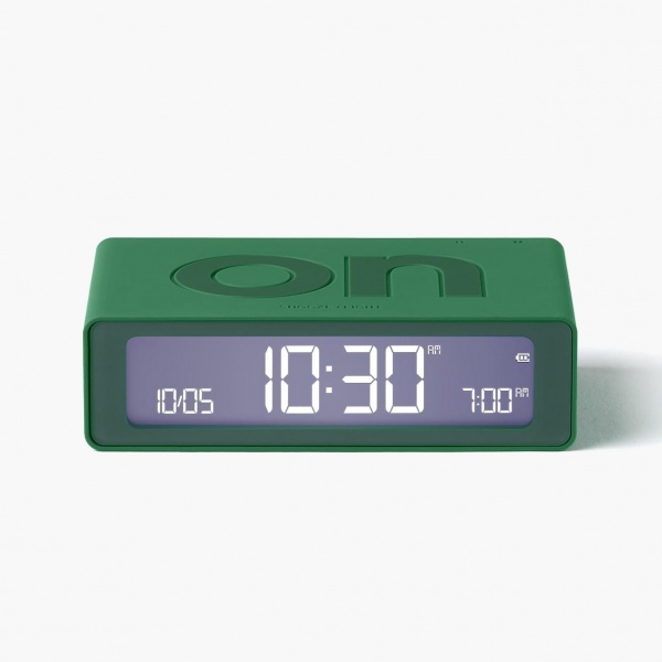 R�veil Flip mini Travel de voyage vert - Lexon