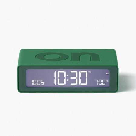 R&eacute;veil Flip mini Travel de voyage vert - Lexon