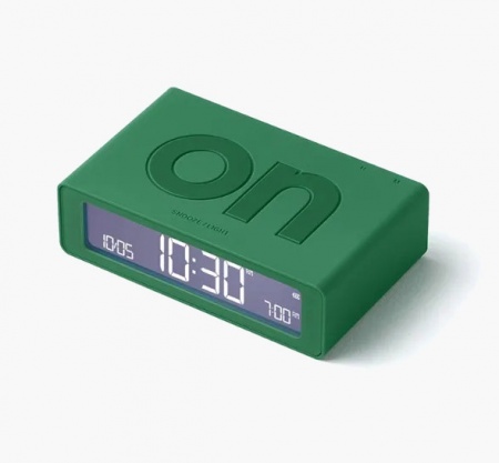 R&eacute;veil Flip mini Travel de voyage vert - Lexon