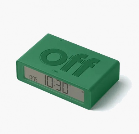 R&eacute;veil Flip mini Travel de voyage vert - Lexon
