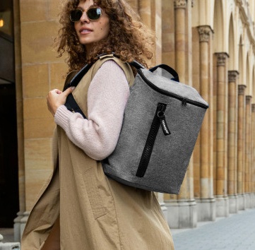 Sac &agrave; dos overnighter-backpack M twist silver - Reisenthel