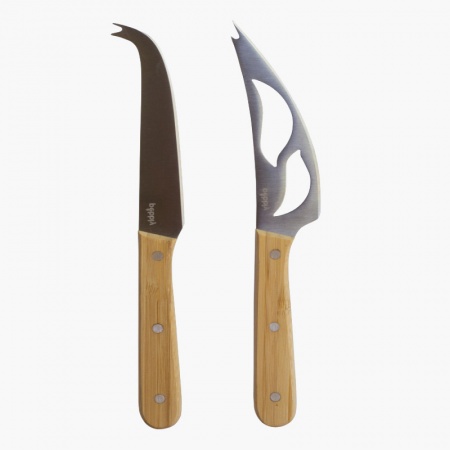 Set de 2 couteaux &agrave; fromage - Pebbly