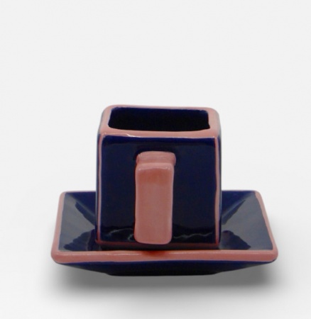 Set de 2 tasse &agrave; caf&eacute; Tile Bleu-rose - Table Machine