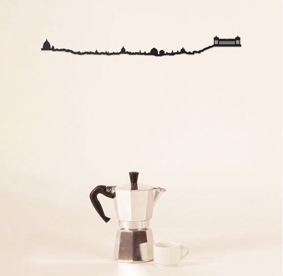 Skyline Rome-50cm-d�coration murale-The Line