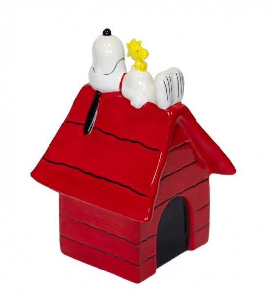 Snoopy sur sa niche avec Woodstock - Figurine - Blogo