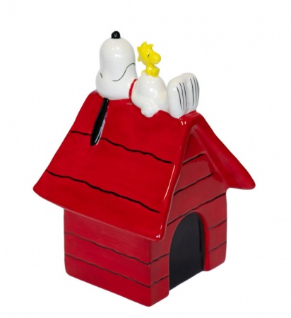 Snoopy sur sa niche avec Woodstock - Figurine - Blogo
