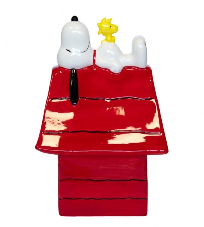 Snoopy sur sa niche avec Woodstock - Figurine - Blogo
