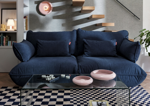 Sumo Medium Sofa Cord Deep Blue - Fatbo